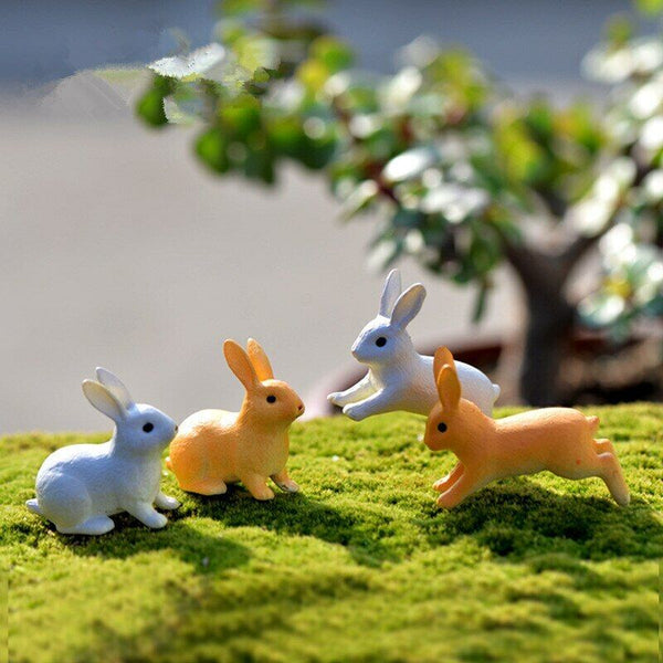 Moss Micro Landscape Deco Garden Mini 3pcs Rabbit Bottle Decoration Supplies