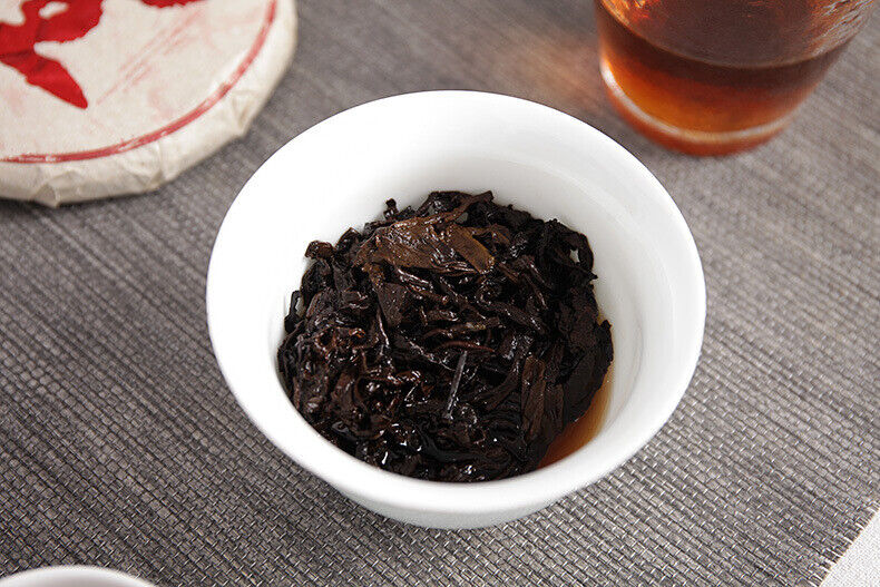 Menghai Ripe Tea, Big Tree Tea, 100g Small Cake Cooked Tea Yunnan Puerh Tea