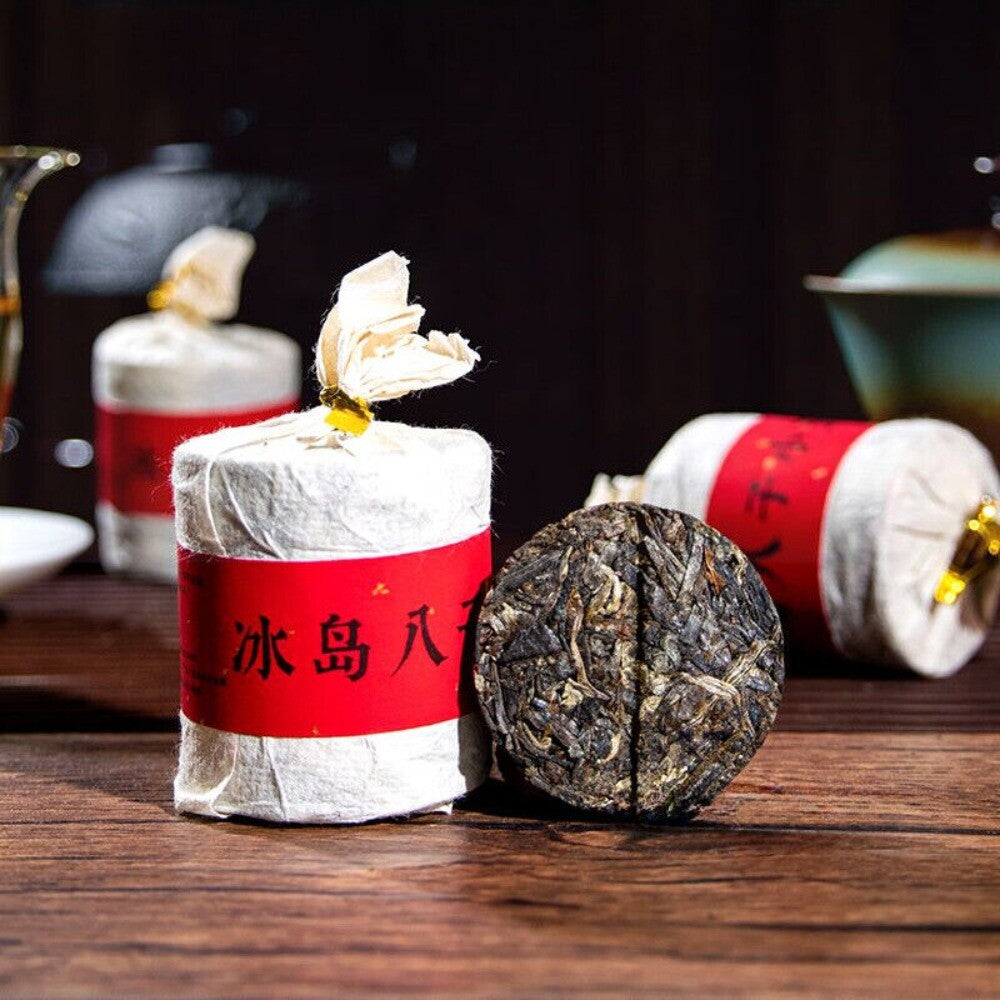 Ancient Tree Ice Island Pu-erh Tea Iced Sugar Sweet 8-Tile Cake Handmade