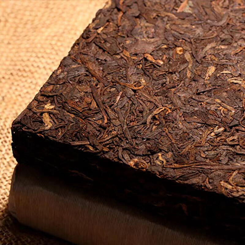 Brick Black Tea 250g Yunnan Puerh Ripe Tea Bulang Mountain Old Cooked Pu-erh Tea