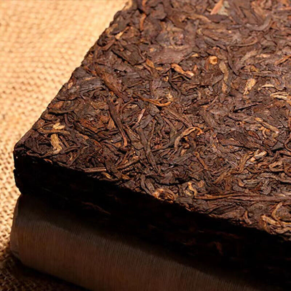 Brick Black Tea 250g Yunnan Puerh Ripe Tea Bulang Mountain Old Cooked Pu-erh Tea