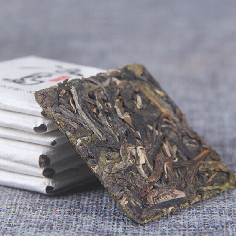 500g  Spring Ancient Tree Green Tea Small Icelandic Square Brick Pu-erh Cha Tea Secondary image