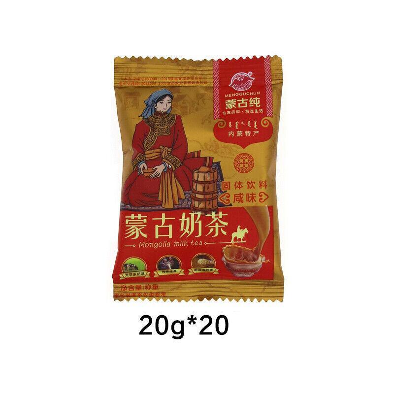 Handpicked Mongolian Pure Salty Milk Tea 400g (20 packs) Instant Milk Tea Powder