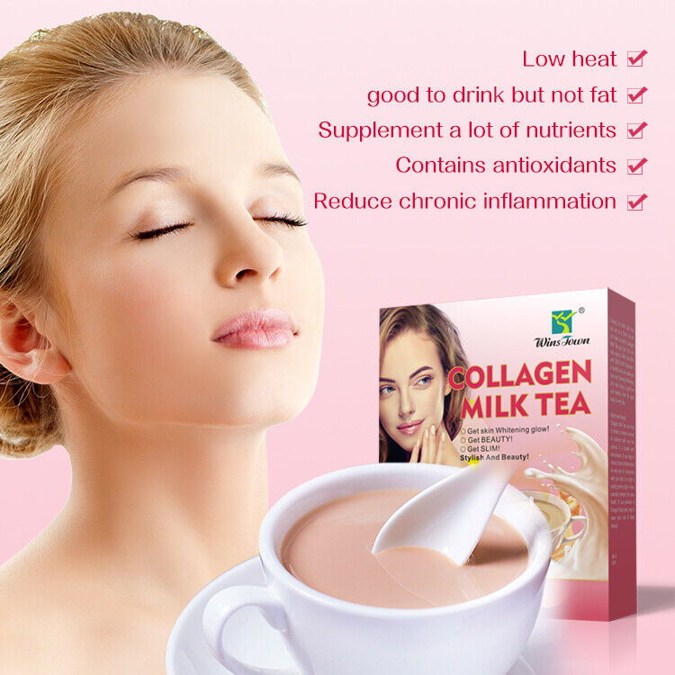 Skin Whiten Milk Tea Natural Herbal Beauty Detox Colleagen Milk Tea Secondary image