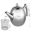 Durable Stainless Steel Teapot Coffee Pot Teaset Kettle Filter Infuser Drinkware
