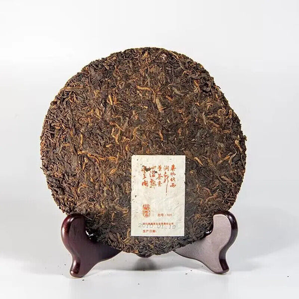 Good Quality Old Fermented Puer Tea Cake Ripe Shu Cha Puerh Tea 357g