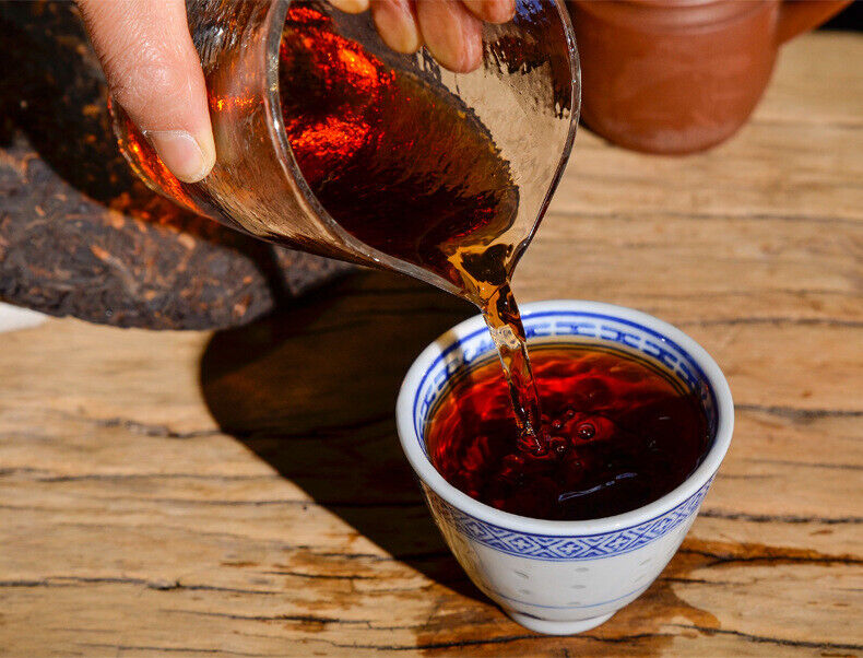 357g Yunnan Puerh Tea Ripe Tea Bulang Mountain Big Tree Tea