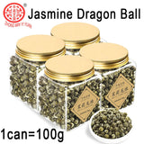 New Jasmine Tea Canned Natuiral Organic Jasmine Drago Pearl  Longzhu 125g