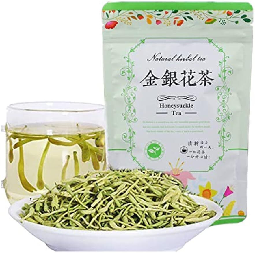 45g Honeysuckle Tea Wild Lonicera Japonica Loose Buds Flower Herbal Tea100% Main image