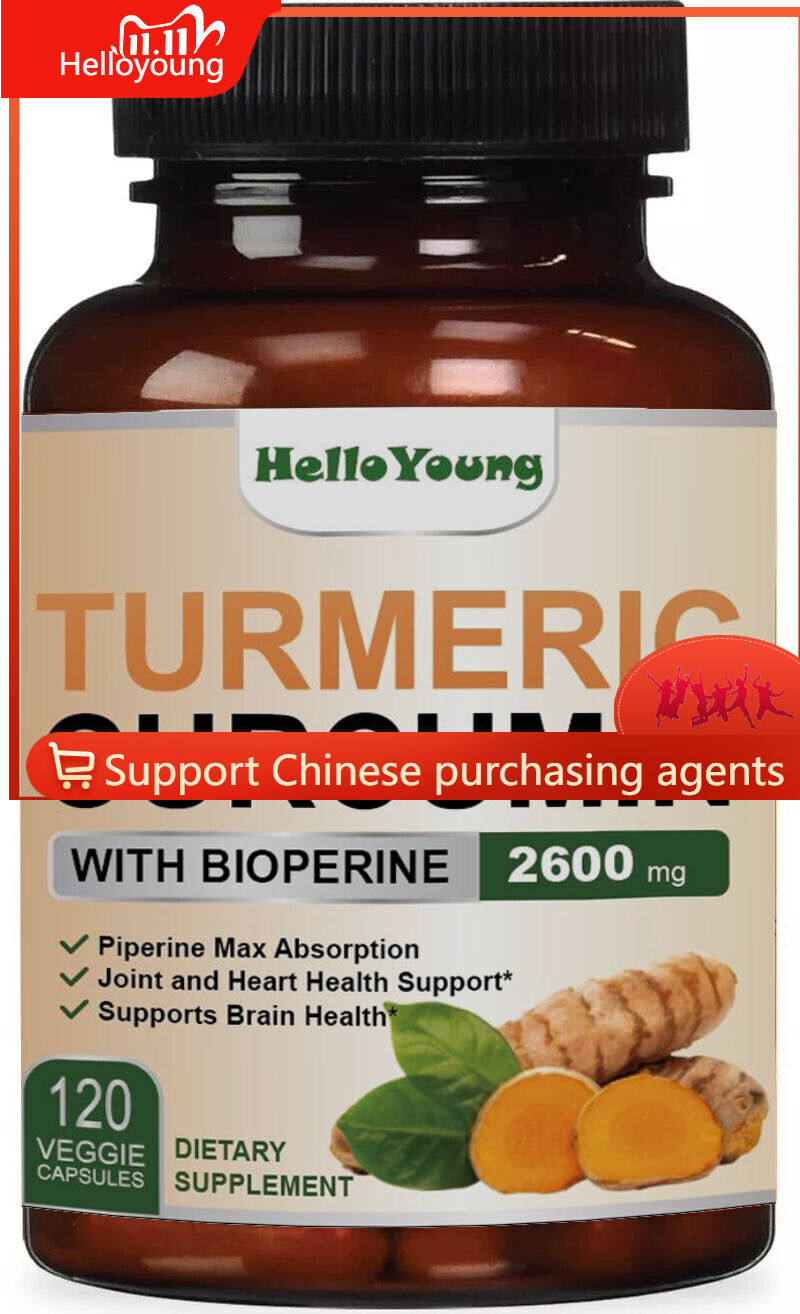 Triple Strength Capsules 120 Turmeric Curcumin with Ginger and Bio pepper 2600mg Main image