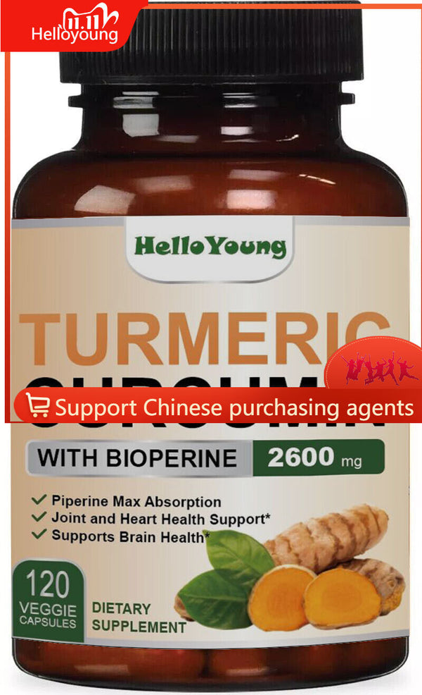 Triple Strength Capsules 120 Turmeric Curcumin with Ginger and Bio pepper 2600mg