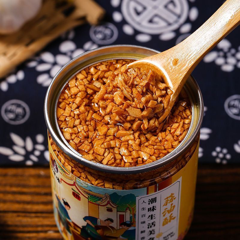 Guangdong-Knoblauch, gebratener Knoblauch, Gewürz für Eintopfsuppe蒜头酥油炸蒜蓉调味料180g Main image