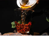 357g Yunnan Pu'er Ripe Tea Cake Menghai Ancient Golden Bud Ripe Tea Cake Ripe Pu