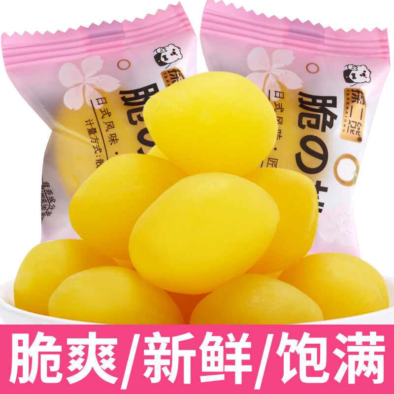 Nostalgic Snack Dried Yellow Peach Childhood Treats Sweet and Sour Crunchy Peach
