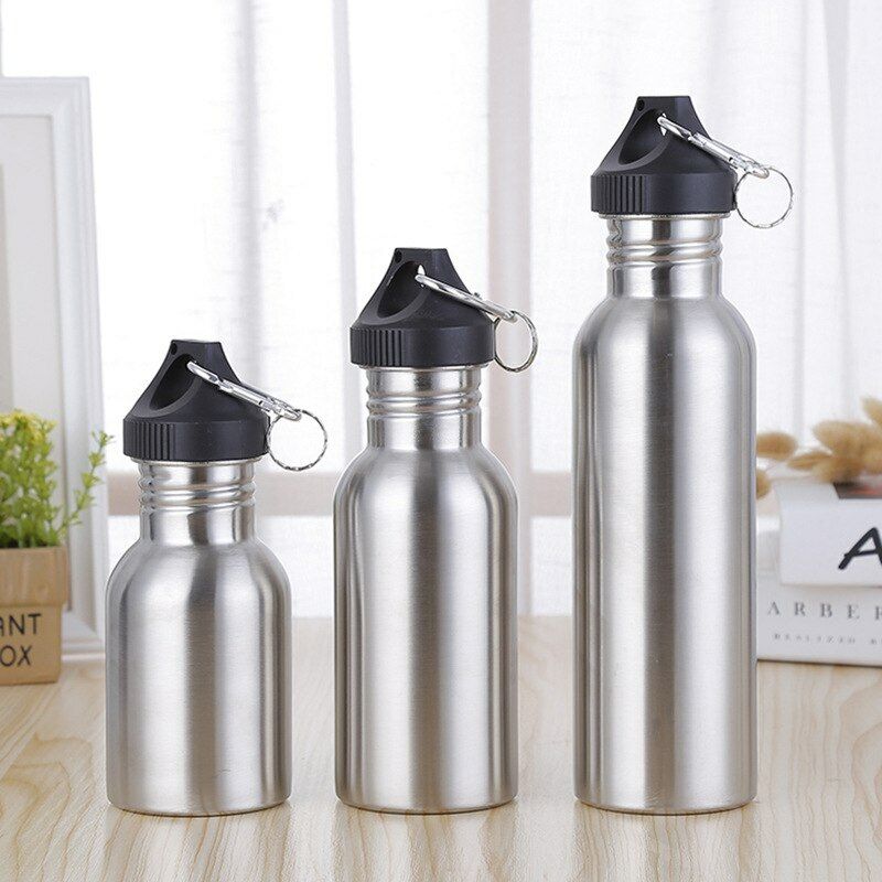 Water Bottles Stainless Steel Kettle Sports Outdoor Travel Portable Drinkware