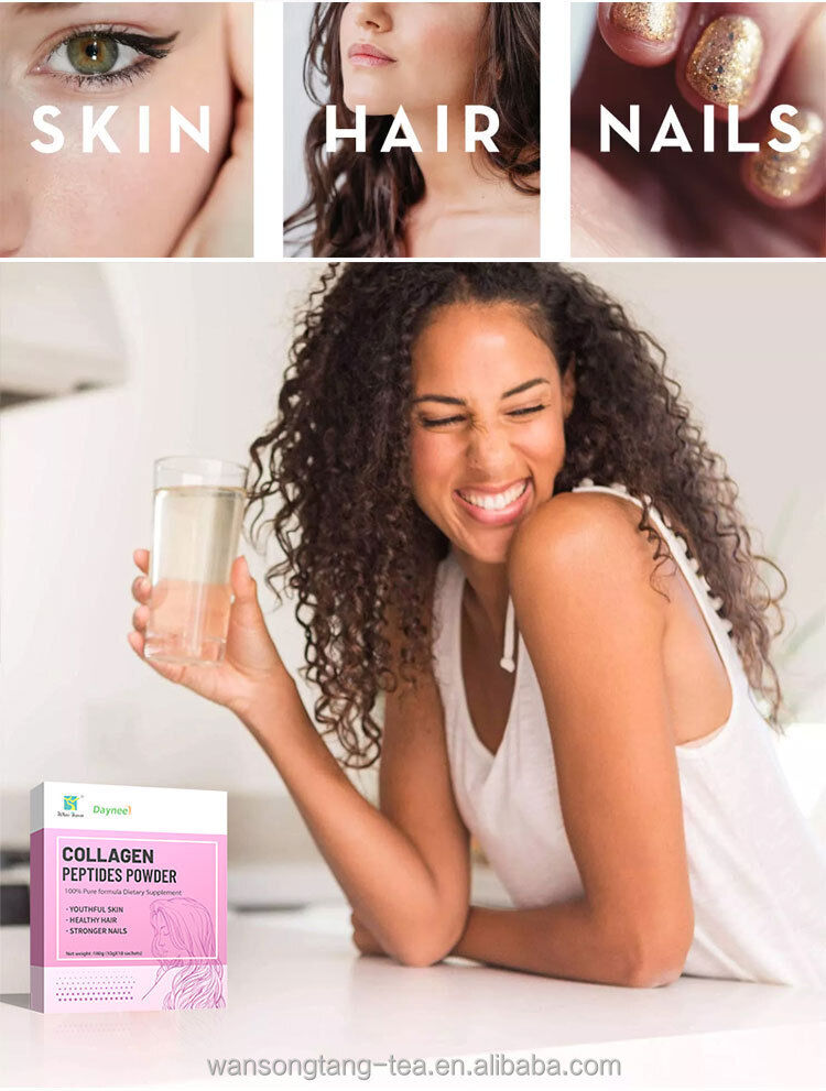 Collagen Peptides Powder Drink Whitening Glow Enzymes Proteins Powder 6g*20bags