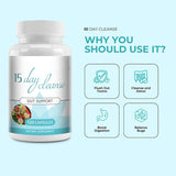15 Day Cleanse Colon Cleansing Capsules Gut and Colon Support  30 Capsules