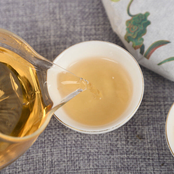 357g/cake Mint Pond Fresh Tea Cake Yiwu Mint Pond Spring Yunnan Fresh Cake Tea