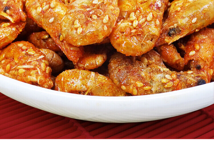 High Quality Spicy Crab Ready-to-eat Shrimp Sweet and Spicy Seafood Snacks 250g