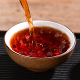 357g Explosive aged Yiwu ripe tea cake Yunnan seven seed cake tea