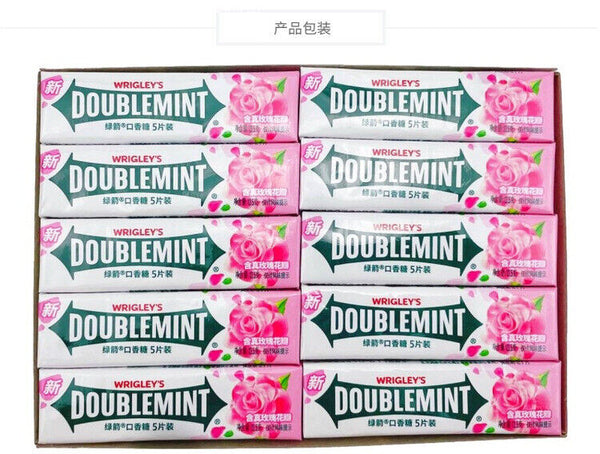 Rose Mint DOUBLEMINT Kaugummi 5pcs x 20 Portable Pack für frischen Atem