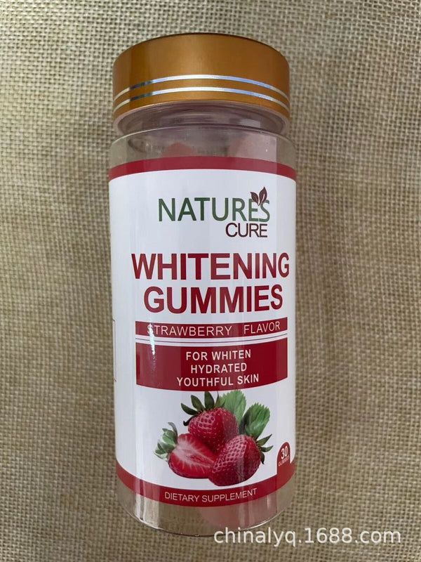 Collagen Whitening Gummies Strawberry Flavor Natural Gummy Candies 30/pieces