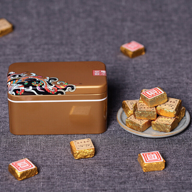 250g Yunnan Pu-erh Tea Aged Pu-erh Highly Aromatic Ripe Tea Leaves Small Bricks Secondary image