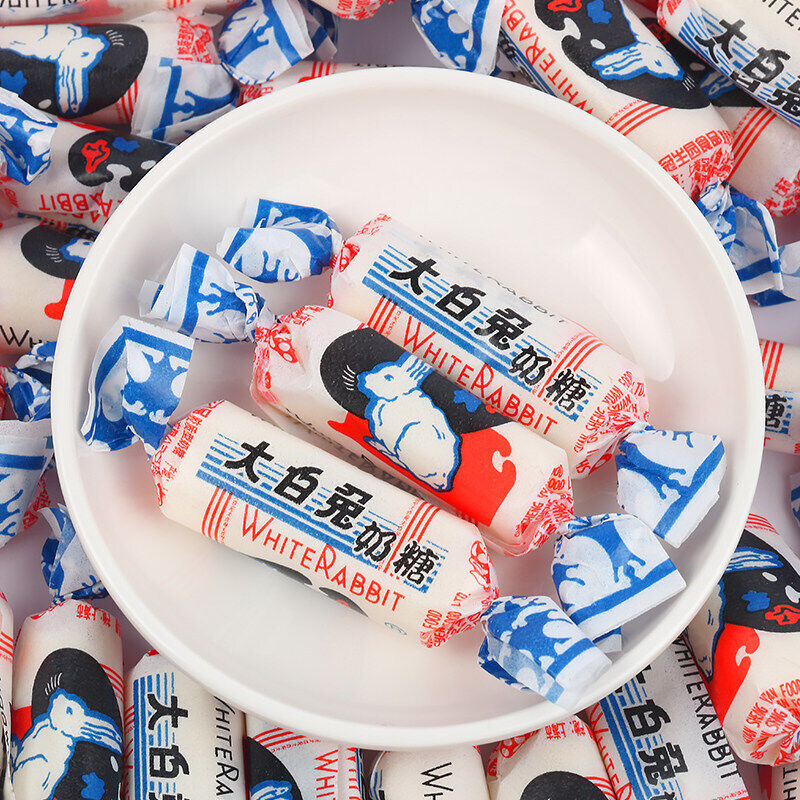 Guanshengyuan White Rabbit Milk Candy Multi-flavor 500g 冠生园大白兔奶糖500g喜糖散装大白兔奶糖多口味