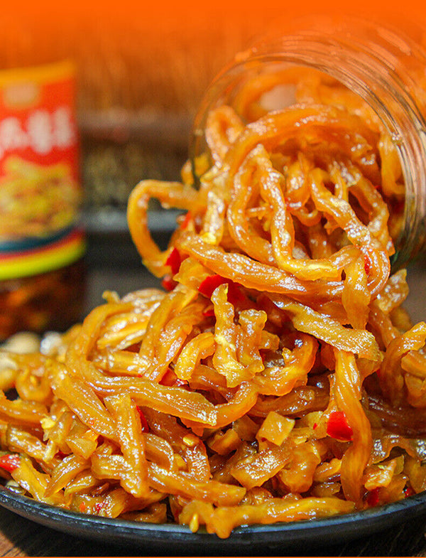 Guangxi spicy dishes shredded papaya, pickled 500g bottles of pickles,