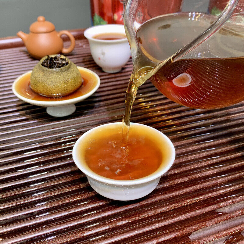 Chenpi Palace Puerh Tea Xinhui Xiaoqingkang Puerh Ripe Tea Small Canisters