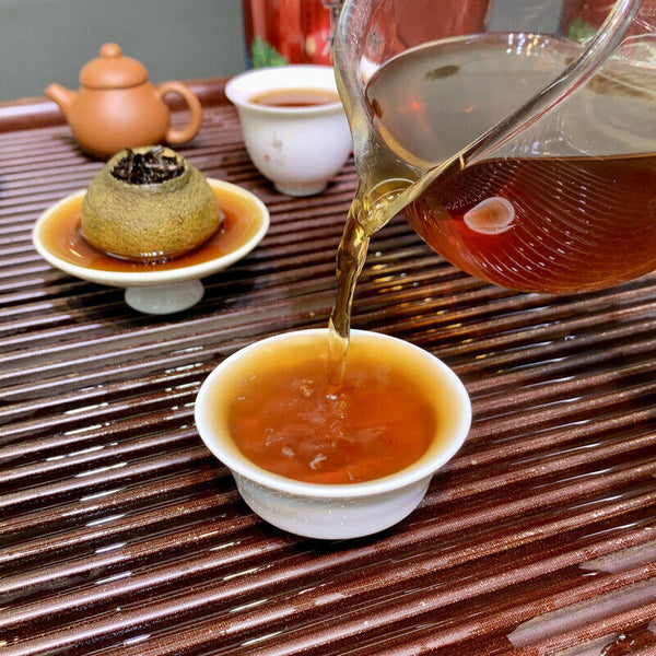 Chenpi Palace Puerh Tea Xinhui Xiaoqingkang Puerh Ripe Tea Small Canisters
