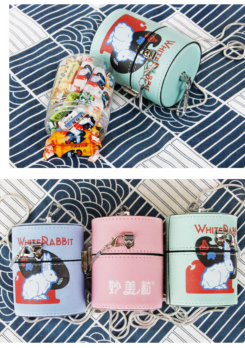White Rabbit Milk Candy Messenger Bag Gift Box Wedding Candy 130g 大白兔斜挎包礼盒奶糖