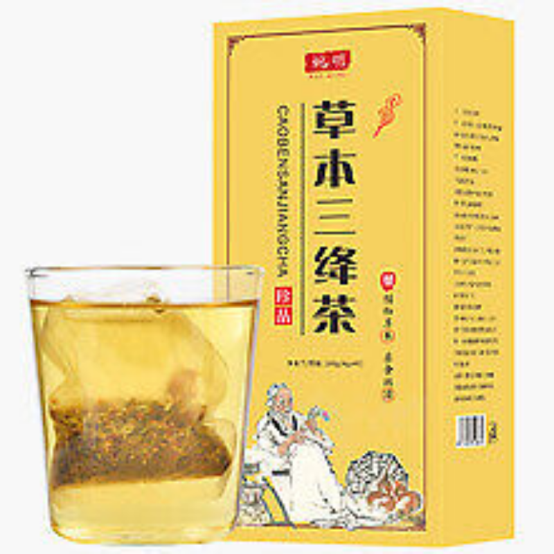 160g Herbs three jiangtea corn beard mulberry kudzu willow three descending tea