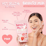 Premium Beauty Milk Powder Erdbeerpulver Instant Collagen Drink 180g/Beutel