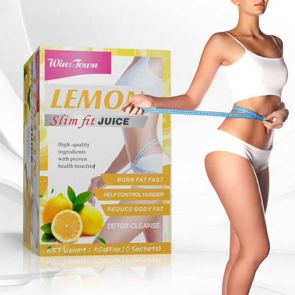 Flat Tummy Fit Lemon Juice Weight Loss Fat Blaster Instant Juice 5g*10 bags