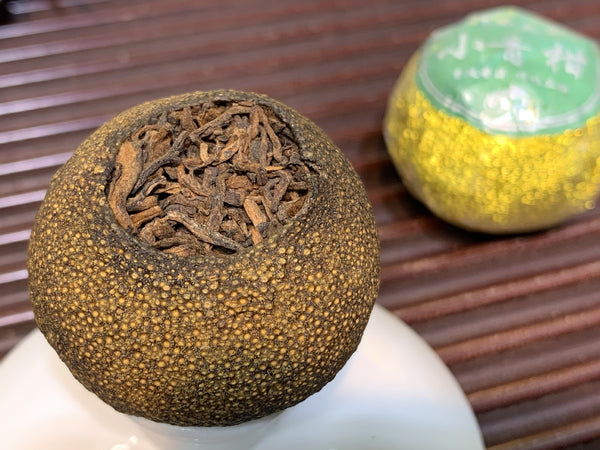 Xinhui Raw Sun-dried Small Green Citrus Bulk Puerh Tea Chen Pi Small GreenCitrus