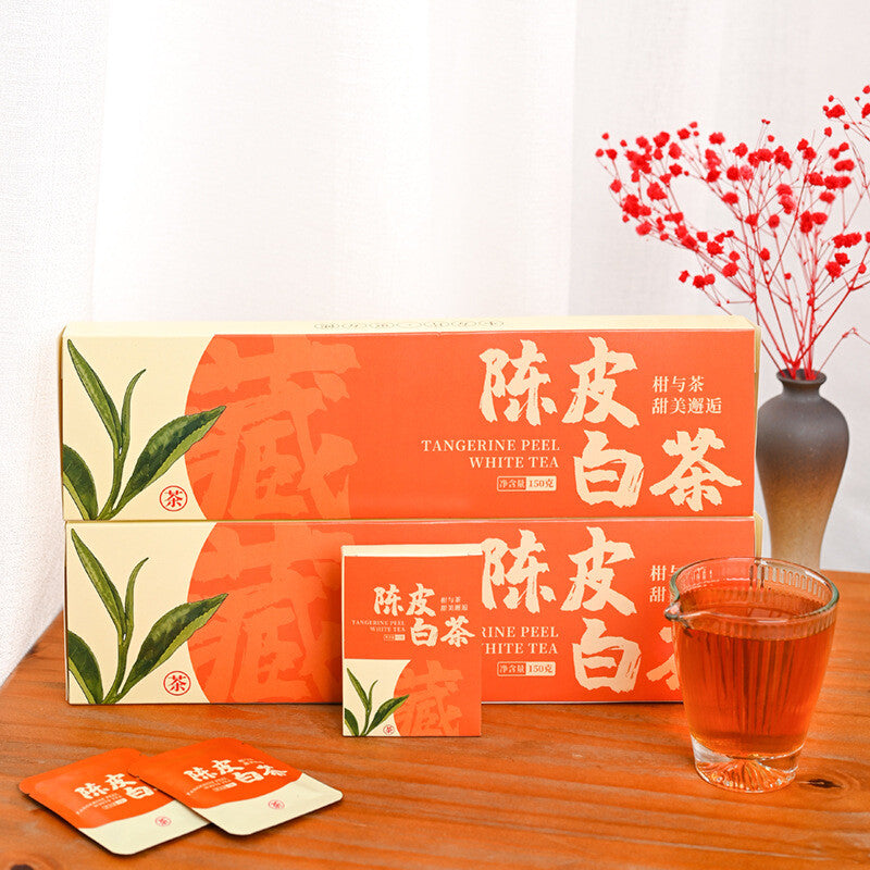 150g Mini Squares Fuding White Tea Gift Box Aged Tangerine Peel White Tea Main image