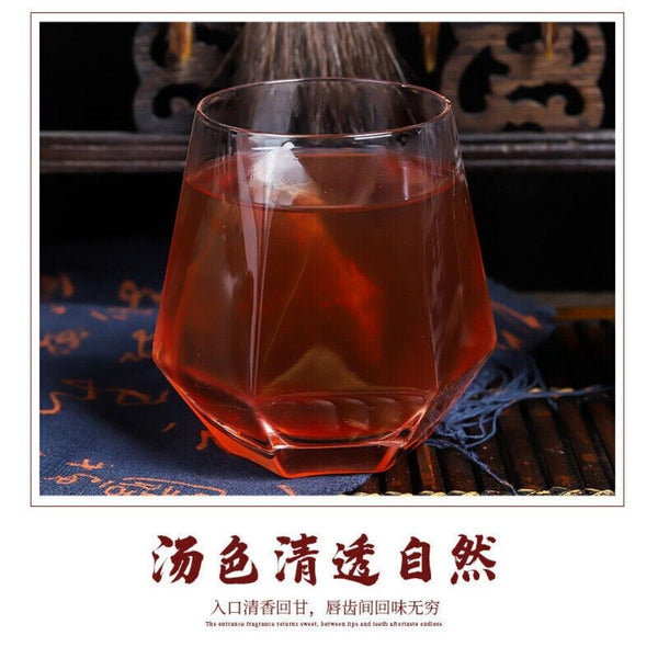 Longan Red Date Goji Ginger Herbal Tea Natural Warming Blend in Paper Bags
