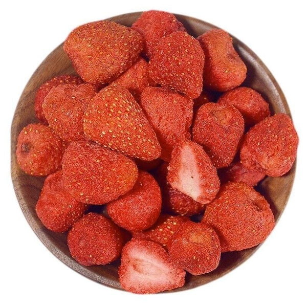 Natural Freeze-Dried Strawberry Bits - 500g, Crispy & Delicious
