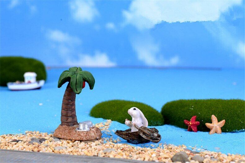 Micro Landscape Garden Deco Mini Simulation of Coconut Trees Decoration Supplies
