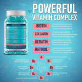 Hot Biotin Hair Gummies Biotin Hair Gummies Hair Nails 60 Capsules
