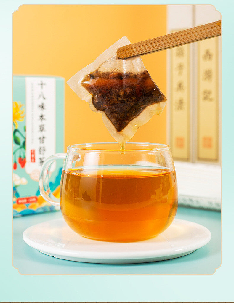 Eighteen Herbs Gan Shu Tea 30x5g Bagged Hanfang Benefits Tea