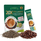 Collagen Protein Chia Seed Coffee Original Superfood Blend Natural 120g