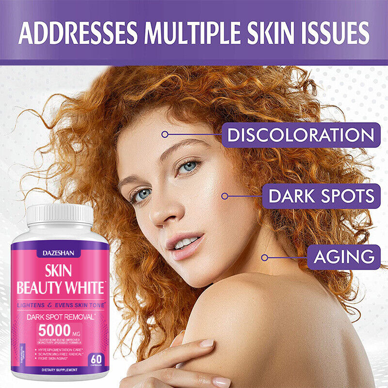 Glutathione Capsules Whitening Pills Glutathione Whitening Capsules 60 Capsules
