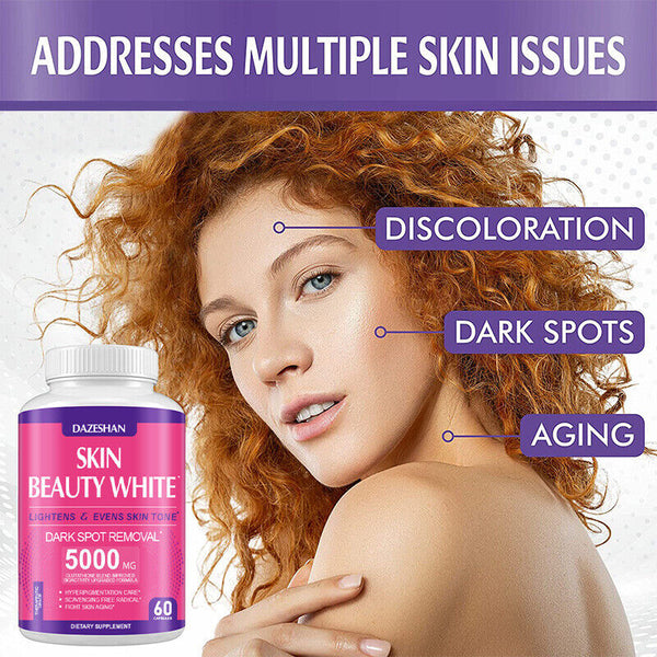 Glutathione Capsules Whitening Pills Glutathione Whitening Capsules 60 Capsules