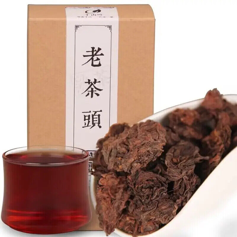 Chinese Menghai Old Pure Laochatou Yunnan Loose Leaf Healthy Fossil Pu'er Tea