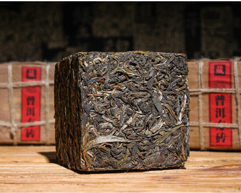 Natural Yunnan Pu'er Raw Tea Brick 500g Pu'er Raw Tea Brick Healthy Drink