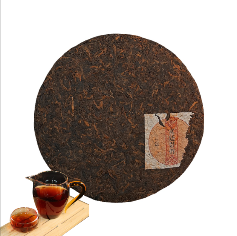 Pu'er Tea Palace Rock Rhyme Pu'er Ripe Tea Cake Ration Tea 357g/12.59oz