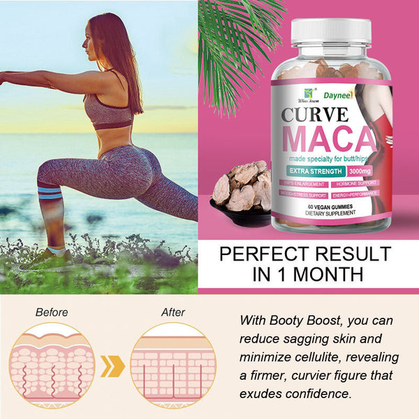 Curve Maca Gummies Butt Enhancement Gummy 3g* 60 pcs/bottle