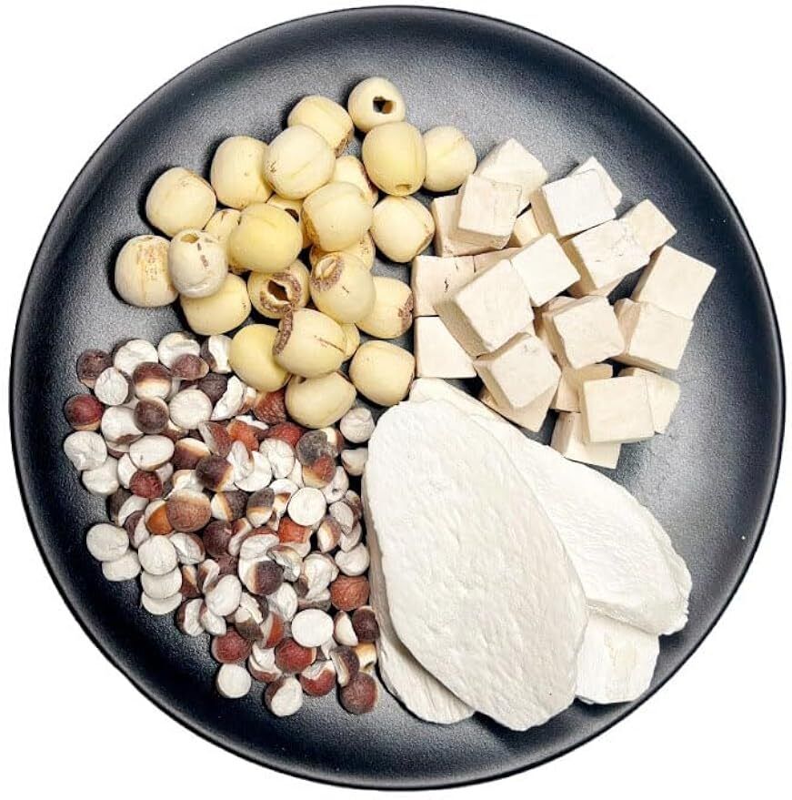200g Poria cocos&Gorgon fruit&yam&lotus seed-Soup Base Four God Soup 四神湯料包 Secondary image